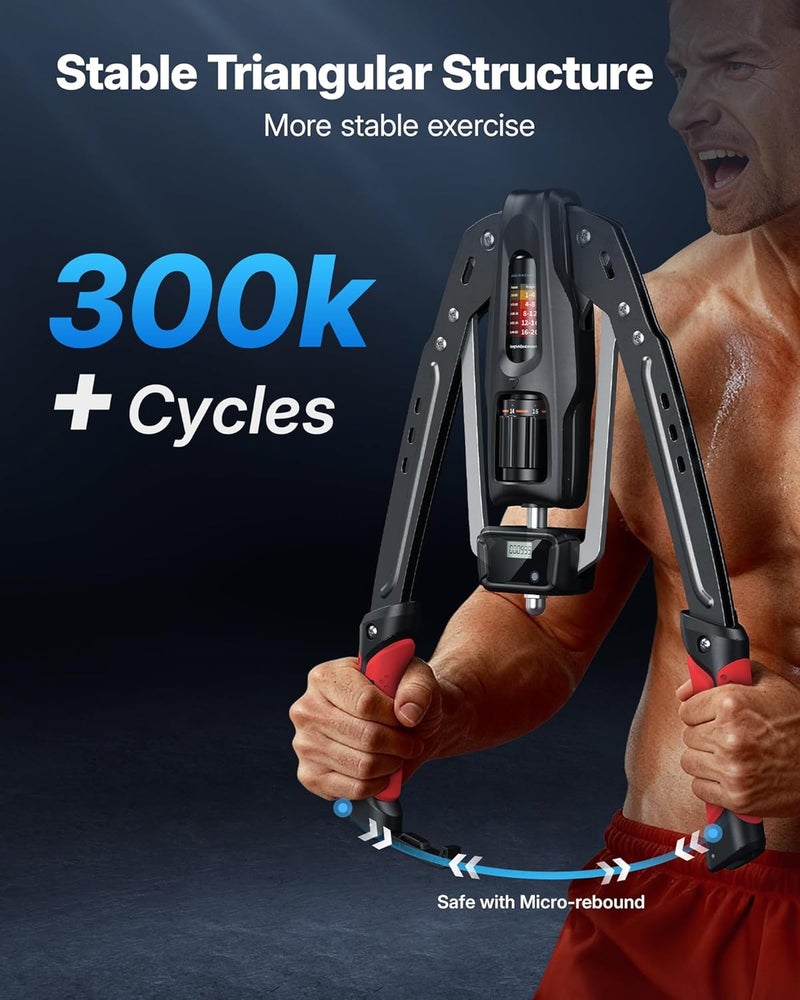 Merach Twister Arm Exerciser, 22-440lb Hydraulic Power, Adjustable Home Chest Expander, Shoulder Muscle Training Fitness Equipment, Arm Enhanced Exercise Strengthener - Image 4